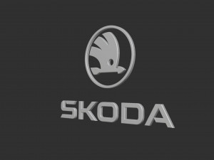 Skoda Logo 3Dプリントモデル