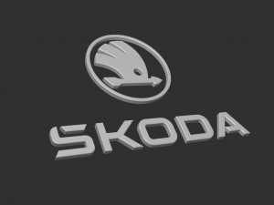 Skoda Logo 3Dプリントモデル