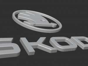 Skoda Logo 3Dプリントモデル