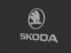 Skoda Logo Set 3D Print Model