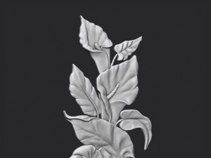 Lily flowers Model Cetak 3D