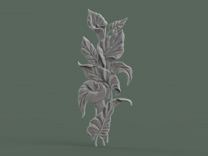 Lily flowers Model Cetak 3D