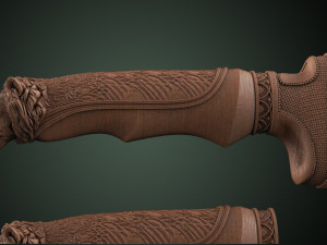 Lion Head Knife Handle Modelo de Impressão 3D