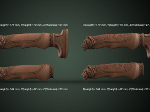 Lion Head Knife Handle Modelo de Impressão 3D