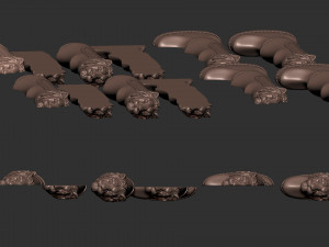 Lion Head Knife Handle Modelo de Impressão 3D