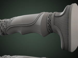 Lion Head Knife Handle Modelo de Impressão 3D