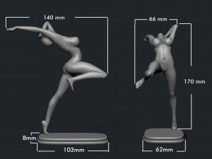 Female Dancer 3D Принт Модель