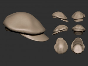 Oversized newsboy cap 3D Print Model
