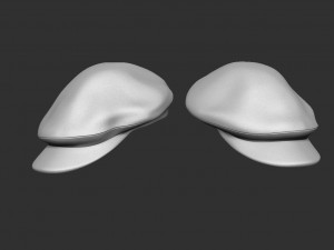 Oversized newsboy cap 3Dプリントモデル
