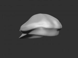 Oversized newsboy cap 3Dプリントモデル