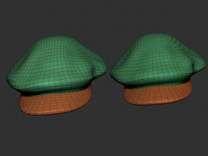 Oversized newsboy cap 3Dプリントモデル
