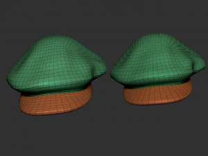 Oversized newsboy cap 3D Print Model