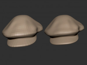 Oversized newsboy cap 3Dプリントモデル