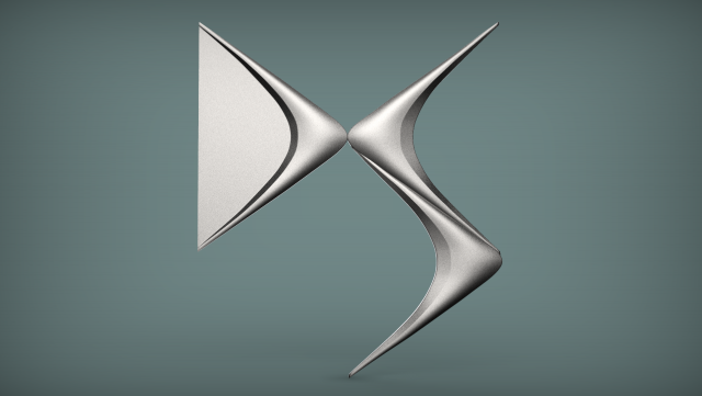 DS Automotive Logo 3D Print Model .c4d .max .obj .3ds .fbx .stl .blend 