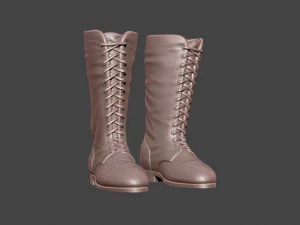 Leather Boots 3D Print Model