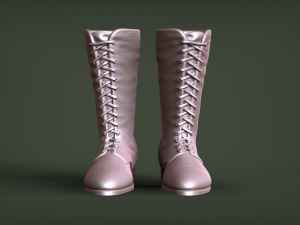 Leather Boots 3Dプリントモデル