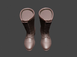 Leather Boots 3Dプリントモデル