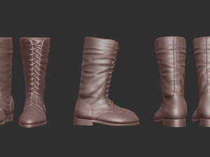Leather Boots 3Dプリントモデル