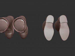 Leather Boots 3Dプリントモデル