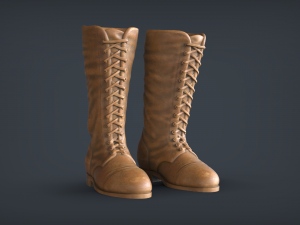 Leather Boots 3Dプリントモデル