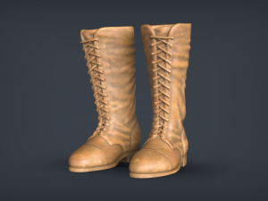 Leather Boots 3Dプリントモデル