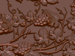 Grape Bunch Wall Decor 3D 프린트 모델