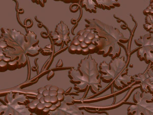 Grape Bunch Wall Decor 3D Print Model