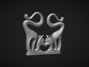 Cat Figurine Set 3D Принт Модель