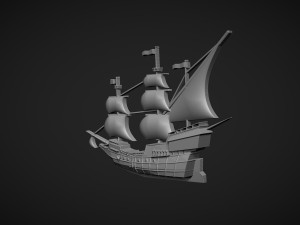 Sailing ship bas relief Modèles 3D en vedette