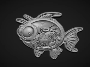 Fish underwater souvenir 3D Print Model