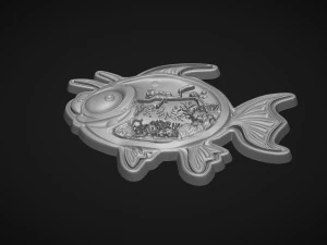 Fish underwater souvenir 3D Print Model