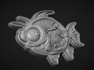 Fish underwater souvenir 3D Print Model