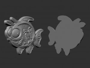 Fish underwater souvenir 3D Print Model