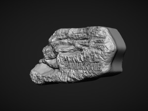 Pamukkale Turkiye Souvenir Bas Relief 3D Принт Модель