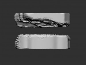 Pamukkale Turkiye Souvenir Bas Relief 3D Принт Модель