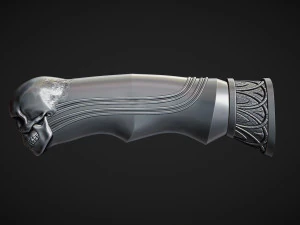 Skull Knife Handle 3D Print Model