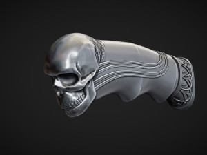 Skull Knife Handle Modelo de Impressão 3D