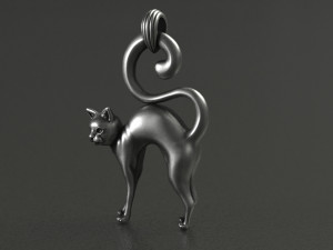 Cat Pendant 3D Принт Модель