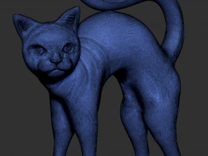 Cat Pendant 3D Print Model