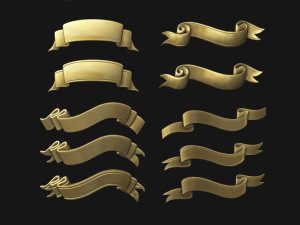 Ribbon Set 3D Print Model