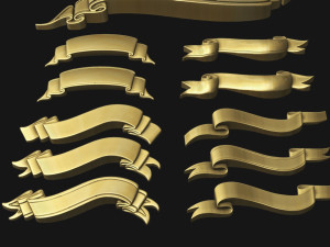 Ribbon Set 3D Print Model