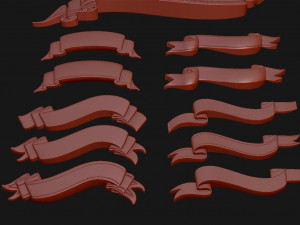 Ribbon Set 3D Print Model