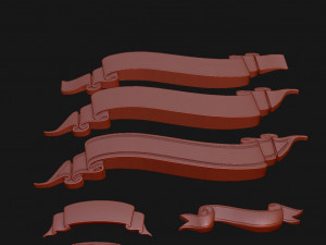 Ribbon Set 3D Print Model