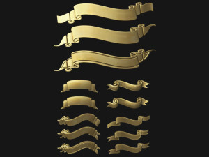 Ribbon Set 3D Print Model