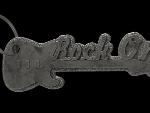 Guitar Keychain 3D Принт Модель