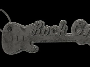 ギターキーホルダー 3Dプリントモデル