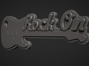 Guitar Keychain Modelo de impresión 3D