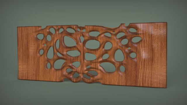 Decor organic wood panel Modelo de impresión 3D .c4d .max .obj .3ds .fbx .stl .blend 