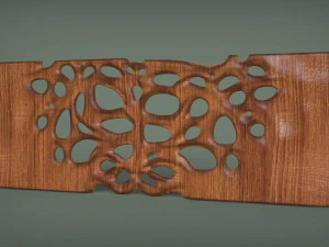 Painel de madeira org&acirc;nica para decora&ccedil;&atilde;o Modelo de Impressão 3D