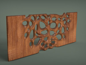 Decor organic wood panel Modelo de impresión 3D